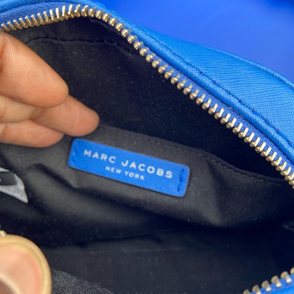 Marc Jacobs Playback Leather Crossbody Bag In Sapphire Brand New - Picture 2 of 3